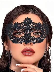 Máscara de encaje sexy para mujer, máscara de fiesta, disfraz de mascarada, accesorios para juegos de roles, utilería para actuaciones, adecuada para uso diario, bailes de máscaras, Halloween, decoraciones para fiestas de Navidad, regalo perfecto para familiares y amigos