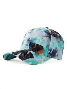 1pc Women's Baseball Cap, Fashionable Casual Printed Adjustable Sun Hat For Spring, Summer, Cycling, Outdoor Activities