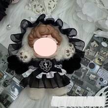 万圣节、圣诞节（仅衣服）SP娃娃装冬日旋律系列10cm娃娃毛绒针织花园服染深色猫女 - 彩色 - 查看 11