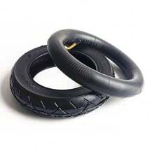 2X 10X2.125 Inner Tube And Tyre Pure Air Pro Decent Or Riley 10"2.125 Bent Valve - Black - View 1