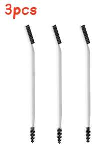 5pcs Double Head Eyelash Brush Eyebrow Brush Angle Spiral Brush Dual Purpose Brush Multifunctional Portable Eyebrow Brush Travel Supplies,Eyebrow Brush,Eyeshadow Brush,Spoolie,Spoolie Brush - Black - View 10