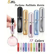 1pcs 5ml Refillable Perfume Bottles, Valentine's Day Gift, Refillable Travel Perfume Bottles, Mini Perfume Bottles, Refillable Perfume Spray Bottles, Travel Essential, Multiple Colors, Spray Bottles Mini Portable Empty Liquid Containers Travel, Beach, Summer, Back To School Travel - 彩色 - 查看 10