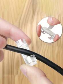 透明线夹自粘式电线整理器数据线固定器塑料电线管理夹居家必备办公室必备宿舍必备