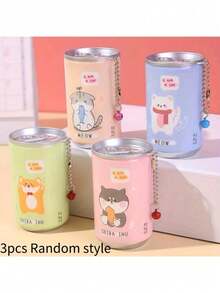 1 Can Cartoon Wet Wipes, Creative Portable Mini Wet Wipes Cute Beverage Can Style Disposable Cleaning Wet Wipes, Random Style - Multicolor - View 6