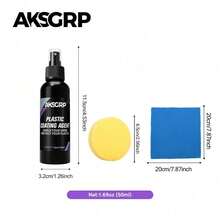 AKSGRP Kit de Spray de Recubrimiento Plástico AKSGRP - Brillo y Protección Máximos - Restaura Superficies Desgastadas - Para Interiores de Automóviles, Motocicletas, Muebles - Aplicación Fácil, Larga Duración