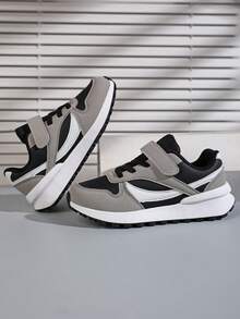 1 Pair Leather Upper Kids Versatile Student Boys Sports Running Shoes, Suitable For Daily Wear, Sports, Casual Outings - Multicolor - View 6