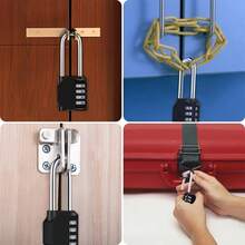 Resettable 4-Digit Long Beam Password Lock | A Keyless Convenience Outdoor Waterproof Padlock For All-Weather Use | Suitable For Various Storage Cabinets, Sports Lockers, Doors, Fences, Gates, And Toolboxes | A Versatile Security Tool For Home Storage, School, Gym, Travel, And Job Sites. Great Gifts For Homeowners.