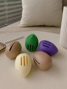 1pc Silicone Egg Shell Shaped Makeup Sponge Case, Cosmetic Storage Box, Powder Puff Holder, Suitable For Loose Powder, Compact Powder, Breathable And Portable Design For Home, Office, School, Outdoor, Travel, Makeup Tools,Makeup,Cheap,Room Decor,Vanity,Travel,Bedroom,Makeup Accessories,Puff,Makeup Blender,Powder Puff,Makeup Sponge