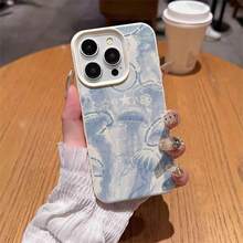 1pc TPU Material Blue Ocean Jellyfish Pattern Phone Case Compatible With Iphone// Phones