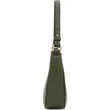 FashionPuzzle Small Crescent Shoulder Bag Underarm Purse - 橄欖色/橄欖色 - 查看 3