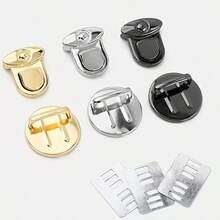 12pcs Bag Buckle Locks, Handwoven Material, Suitable For DIY Projects And Crafting Accessories, DIY Wallet Making