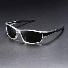 Punk Futuristic Fashion Large Frame Sunglasses, Colorblock, Suitable For Sports, Commuting, Fishing, Unisex, All Seasons