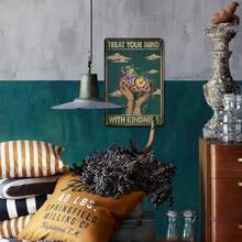 Vintage Thick Metal Tin Sign-Treat Your Mind With Kindness Sign 55QQ - Hãy trân trọng tâm trí bạn bằng lòng tốt - Xem 6