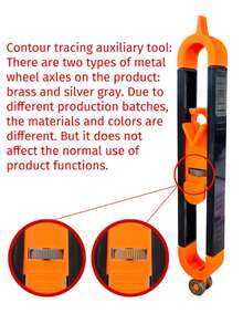 【可靠精准】精密木工工具套装,带锁定装置 - 可调节不规则曲线及轮廓划线尺,耐用塑料/金属材质,适用于精准的DIY项目,木工工具及配件 - 彩色 - 查看 10