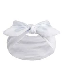 DAZY 1/3/4/6条装女士蝴蝶结兔耳发箍，波西米亚风超宽可爱兔耳打结头巾，圣诞节/秋季/秋冬季发饰，女士弹力纯色蝴蝶结发带，适合健身/瑜伽/运动/户外活动，四季皆宜的纯色休闲发带，女士头巾柔软头巾围巾 - 彩色 - 查看 24