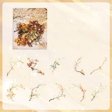 20 peças Adesivos de plantas e flores vintage, faça você mesmo, diário, material de animais de estimação, galhos, adesivos para scrapbooking, artesanato, decoração, álbum, colagem, adesivos