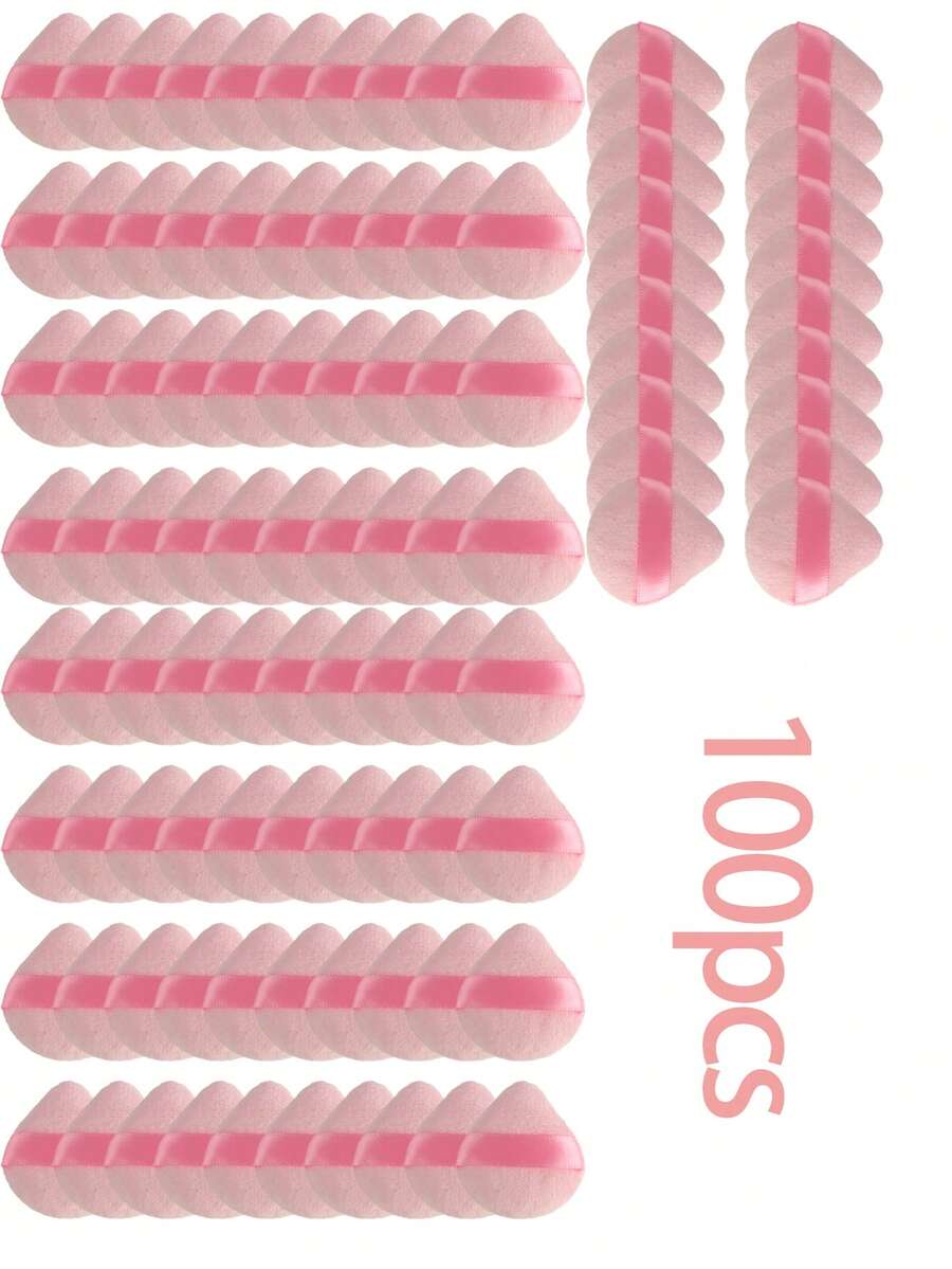 5pcs/10pcs/12pcs/20pcs/30pcs/50pcs/100pcs Mini Triangle Flocked Double-Sided Makeup Sponges, Suitable For Setting Makeup, Soft & Fluffy Texture, For Face & Body, Makeup Beauty Tool Assorted Set,Cheap,Stocking Stuffers,Makeup,Makeup Tools,Cheap Stuff,Gifts,Gifts For Women,Christmas Gifts