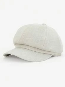 1pc Unisex Classic Solid Color Simple Octagonal Cap, Suitable For Autumn/Winter Daily Outdoor Wear, Warm And Windproof, Great As A Gift - Multicolor - View 7