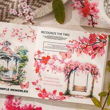 20 peças Adesivos de plantas e flores vintage, faça você mesmo, diário, material de animais de estimação, galhos, adesivos para scrapbooking, artesanato, decoração, álbum, colagem, adesivos