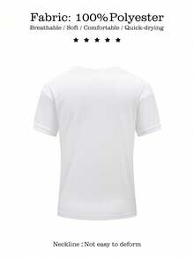 A Custom Couple T-Shirt, Upload Your Photo Making, Couple T-Shirt, Breathable Top, Sports, Running, Fitness