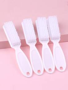 4 piezas de brochas de limpieza para arte de uñas, de mango largo y multifuncionales - Multicolor - Ver 16