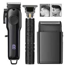Electric Shaver Set, Beard Trimmer Set, Men's Grooming Kit. Haircut, Shave, Style And Trim. Suitable For Home, Car, Travel And Business Trip Use. Gift For Father And Husband