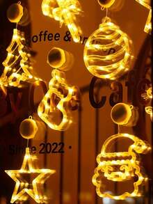 1pc Funny Christmas Window Lights, Luxury Ambience Decorative Lights Battery Box Style, Room With LED Lights Fairy Lights Clip Strings, Night Lights Hanging Photos, Bedroom, Mirror With Lights Weddings, Festivals, Party Decorations, Random Gifts Garden Lights Garden Decoration Wedding Decorations Room Decoration Gifts Birthday Graduation, Ambient Lights, Decorative Lights, Christmas Streamers, Christmas Lights (Three Sections Of Seven Batteries)Christmas Decoration XMAS Decor Christmas Tree Gift Decor Thanksgiving Wedding Home Decor Home Decor Fall Decor Autumn Decor Birthday Decorations For Gifts Party Supplies Indoor Outdoor Garden Holiday Festival Decor Halloween Decor Wall Decor Halloween Ornaments