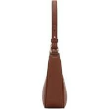 FashionPuzzle Small Crescent Shoulder Bag Underarm Purse - 棕色/棕色 - 查看 3