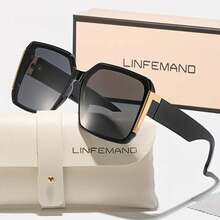 Linfemand Fashion Large Rim Decoration Glasses Women Elegant Glasses Suit Summer Dance Party Holiday Gift - 綠色 - 查看 7