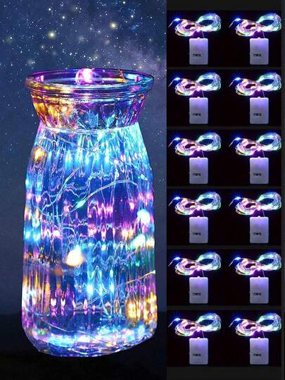 5/10PCS Mini LED Fairy Lights - Battery Operated, Twinkle Effect , Gift Wrapping Decoration,Christmas & Mother's Day Decorations