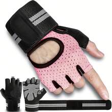 1 pereche mănuși de ridicare a greutăților, respirabile, super ușoare, pentru bărbați și femei, cu protecție completă a palmei, mănuși de antrenament, fitness, pentru antrenament, exerciții, mănuși de ciclism, accesorii de sală, sport, sală de sport, exerciții acasă, accesorii sport, accesorii de sală, accesorii CrossFit