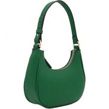FashionPuzzle Small Crescent Shoulder Bag Underarm Purse - 凱莉格林/凱莉格林 - 查看 2
