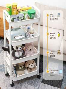 5/4/3层置物架 - 耐用塑料材质，易于移动，适用于厨房、浴室、卧室 - （易于移动且方便）黑白内衣收纳盒，加厚管材，承重力强，多层置物架，适用于厨房、卧室和户外露营，耐用塑料设计，多功能置物架 | 现代置物架 | 坚固置物架，万圣节、圣诞节礼物