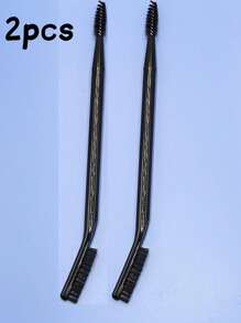 5pcs Double Head Eyelash Brush Eyebrow Brush Angle Spiral Brush Dual Purpose Brush Multifunctional Portable Eyebrow Brush Travel Supplies,Eyebrow Brush,Eyeshadow Brush,Spoolie,Spoolie Brush - Black - View 11