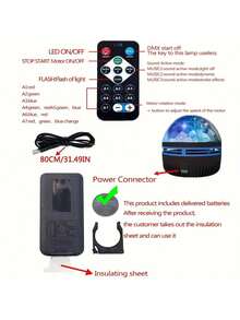 LED Aurora Projection Mood Light, Romantic Aurora Projection Mood Light, USB Plug-In With Remote Control Aurora Light, Room LED Lighting Decorative Light, Easily Create A Romantic Corner In Your Bedroom Or Living Room, Perfect Gift For Christmas/Halloween, Festival Scene Party Decorative Mood Light, Bring A Unique Glow To Every Scene!