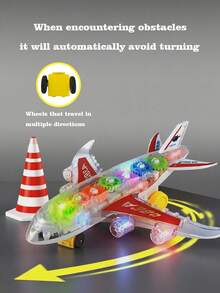 Combination Inertial Push-Pull Toy, Rotating Light & Sound Toy, Musical Toy, Transparent Gear Car, Children's Toy Car, Electric Music Light, Universal Driving Car - Toys For Boys