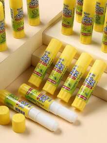 Set de 5 piezas de barras de pegamento de alta viscosidad de 9g, pegamento DIY para manualidades para estudiantes, útiles de oficina, clase de manualidades, estudio, actividades extracurriculares, papelería escolar, artesanías, tamaño mini (color/estilo aleatorio) de regreso a la escuela