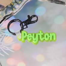 1 Pc Acrylic Name Keychain For Car Key, Name Tags For Men Boys, Custom 3D Printed Keychain , Custom Key Chain, Name Keychain , Custom Key Ring , 3D Printed Name, Custom Name Keychain ,Backpack Tag For Thanksgiving, Christmas Familly Girlfriend Mom Gifts,Delicate Romance, Utilitarian Chic