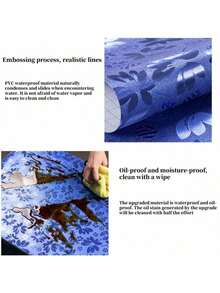 1pc Waterproof & Oil-Proof Marble Texture Contact Paper, Self-Adhesive For Kitchen Countertop, Backsplash, Tabletop,DIY Kitchen Upgrade Stickers & Baffles, Home Decor Kitchen Accessories,Halloween & Christmas Decor,Cozy Fall& Winter Styles