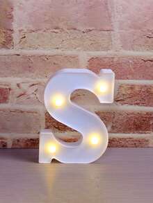 4个/1个 - 16厘米霓虹LED字母灯，电池供电，字母A-Z，适用于派对餐桌中心装饰、性别揭晓派对、生日派对和婴儿房装饰 - 白色-約16cm - 查看 17