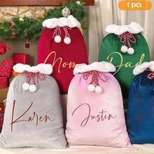 1 enfeite de Natal personalizado para a família, sacola de presente de Natal personalizada, enfeite de Natal 2025, sacola de presente, sacola de Natal personalizada, enfeites de Natal, Natal, presentes de Natal, itens essenciais de Natal, decoração para casa, decoração de Natal, pai, mãe, família, irmãos, reunião, feriado, presentes de Natal, presentes, árvore de Natal, enfeites de árvore de Natal, decoração para casa, multifuncional, presentes ideais para ele, sala de chá, casa, jardim, escritório, para o dia dos namorados, para o dia das mães, para o dia dos pais, para formatura, para inauguração de casa