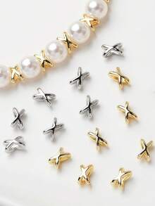 16/160颗，75毫米合金首饰DIY配件。蝴蝶结隔珠。珠子，首饰制作珠子，首饰制作材料，隔珠，手链珠子，手链珠子，吊坠，珠子隔片。生日派对，万圣节，圣诞节装饰，成人手工材料