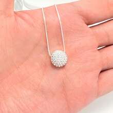 Elegant Heart-Shaped Pendant Necklace For Women, Inlaid With High-Quality Zirconia, 925 Silver Or 18K Gold Plated - 銀色 - 查看 4