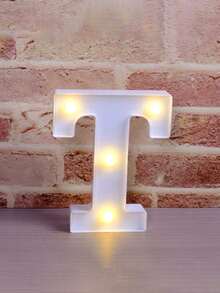 4个/1个 - 16厘米霓虹LED字母灯，电池供电，字母A-Z，适用于派对餐桌中心装饰、性别揭晓派对、生日派对和婴儿房装饰 - 白色-約16cm - 查看 22