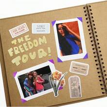 1 pieza Álbum de fotos de scrapbook DIY de 7x7 pulgadas, scrapbook de papel kraft en blanco con 20 páginas, libro de recuerdos de boda y familia (fotos no incluidas)