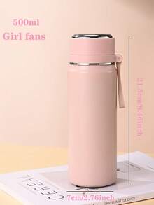 Customized Logo Double-Layer Vacuum Insulated Water Bottle Long-Lasting Thermal Insulation Slip-Resistant Base With Portable Strap Engraving Service Drinkware, Personalized Gift - Multicolor - View 4