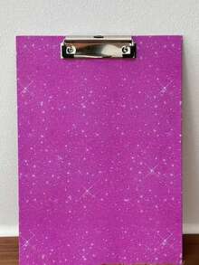 1pc Glittery Acrylic File Folder, Suitable For Classroom, Office, School, Student Writing Board