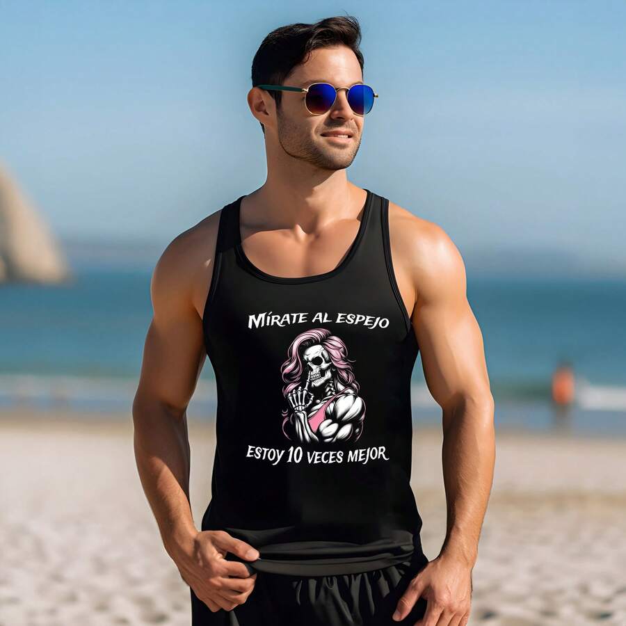 CAMISETA OLIMPICA DEPORTIVA GYM URBAN CASUAL CALACAS CHIDAS ANIME ROCK OH644 - Negro - Ver 1