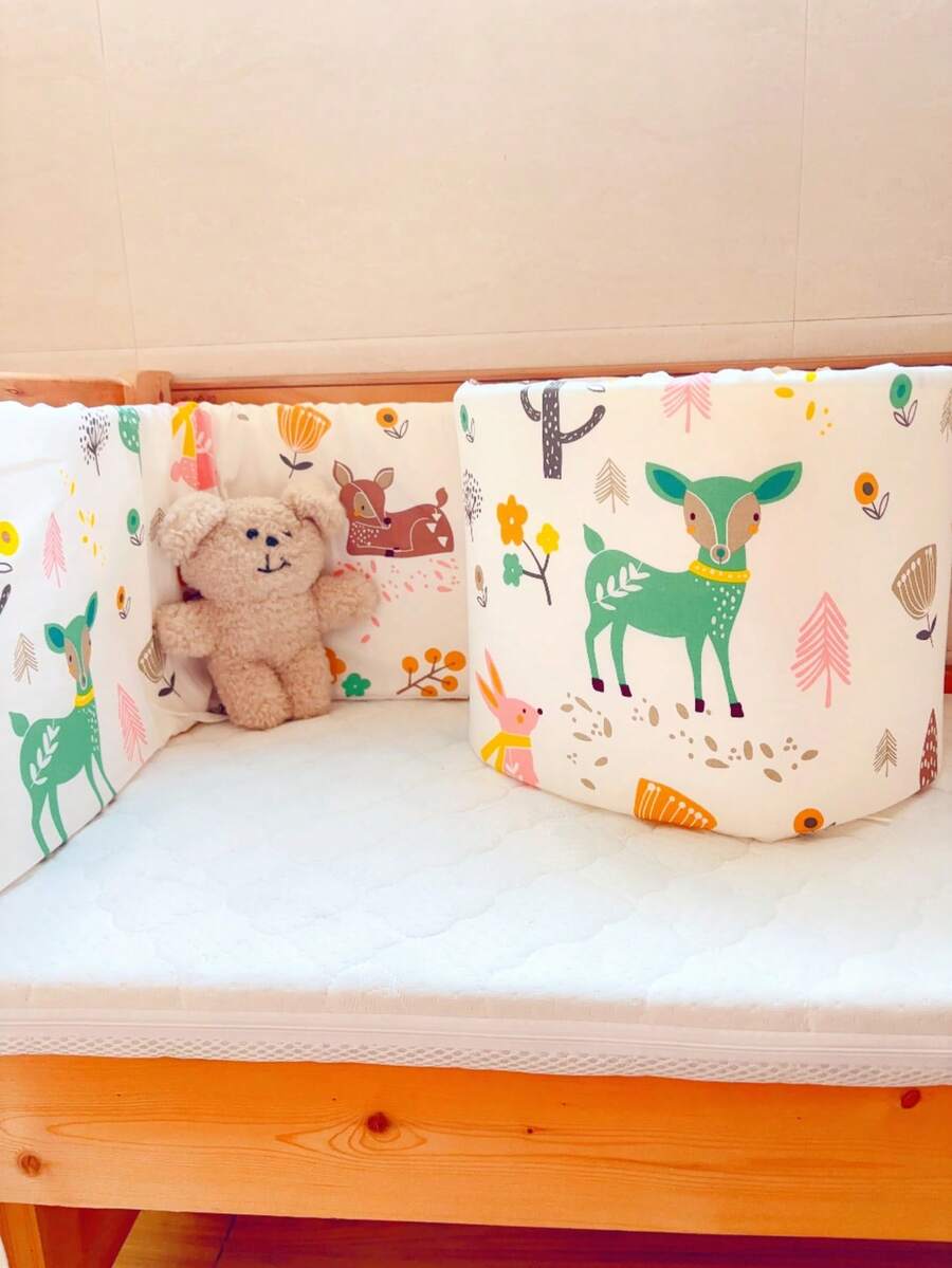 1 件婴儿和儿童床护栏，可拆卸和清洗，防摔防撞床保险杠，适合男孩和女孩的柔软床安全护栏，适合所有季节，节日礼物