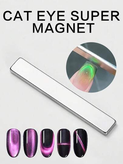 4pcs3D Cat's Eye Painting Nail Art Design Double-Ended Magnet Stick Gel Polishing Magic Christmas Nail Diy And Salon Tools, Nail Supplies, Nail Tools, Nail Art Tools, Back To School, Nails, Nail Art Magnets, Durable And Suitable For Cat's Eye Style Nail Art